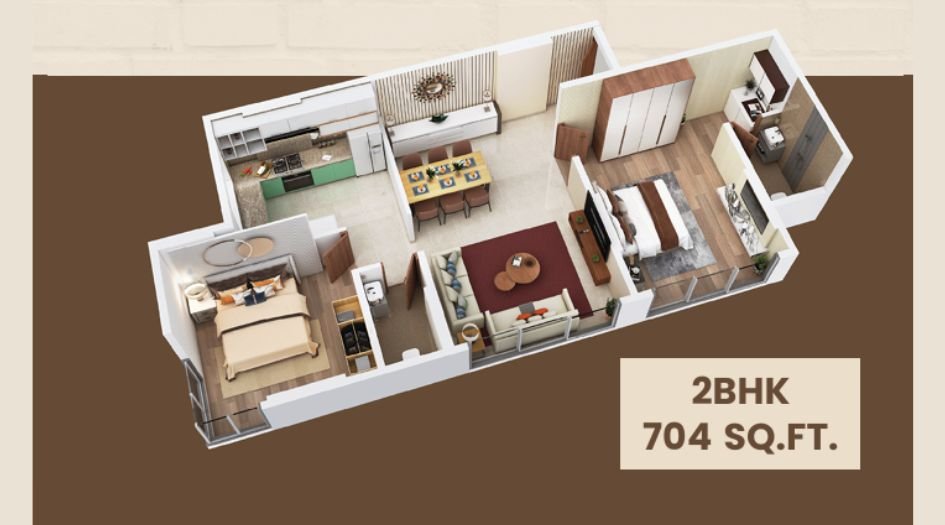 Ganesh-Residency-Floor-Plan-2 BHK-704 Sqft